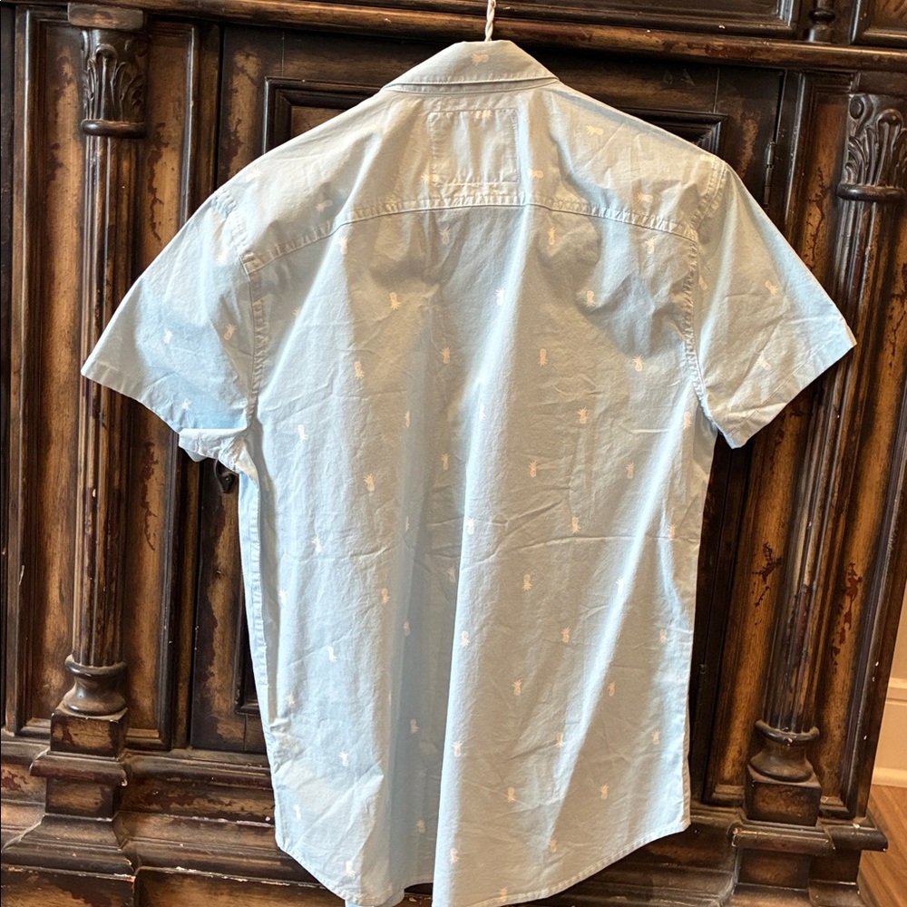 BOYS HOLLISTER  PINEAPPLE 🍍 PRINT SHIRT SIZE SMALL